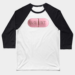 LGBT Pill Design Baseball T-Shirt